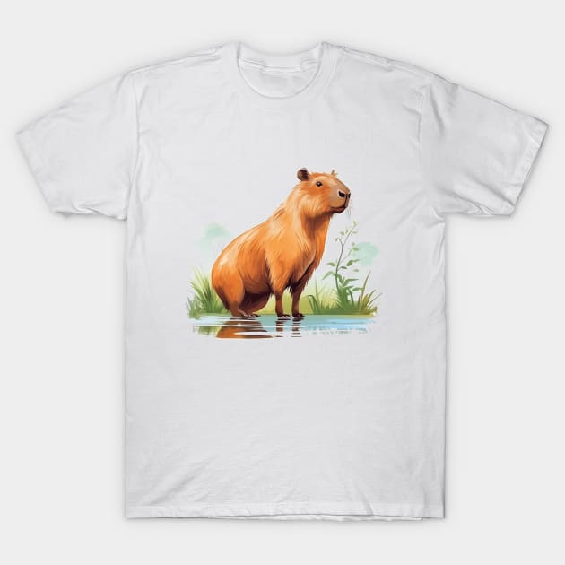 I Love Capybaras T-Shirt by zooleisurelife